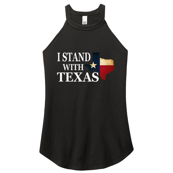 I Stand With Texas Women's Perfect Tri Rocker Tank