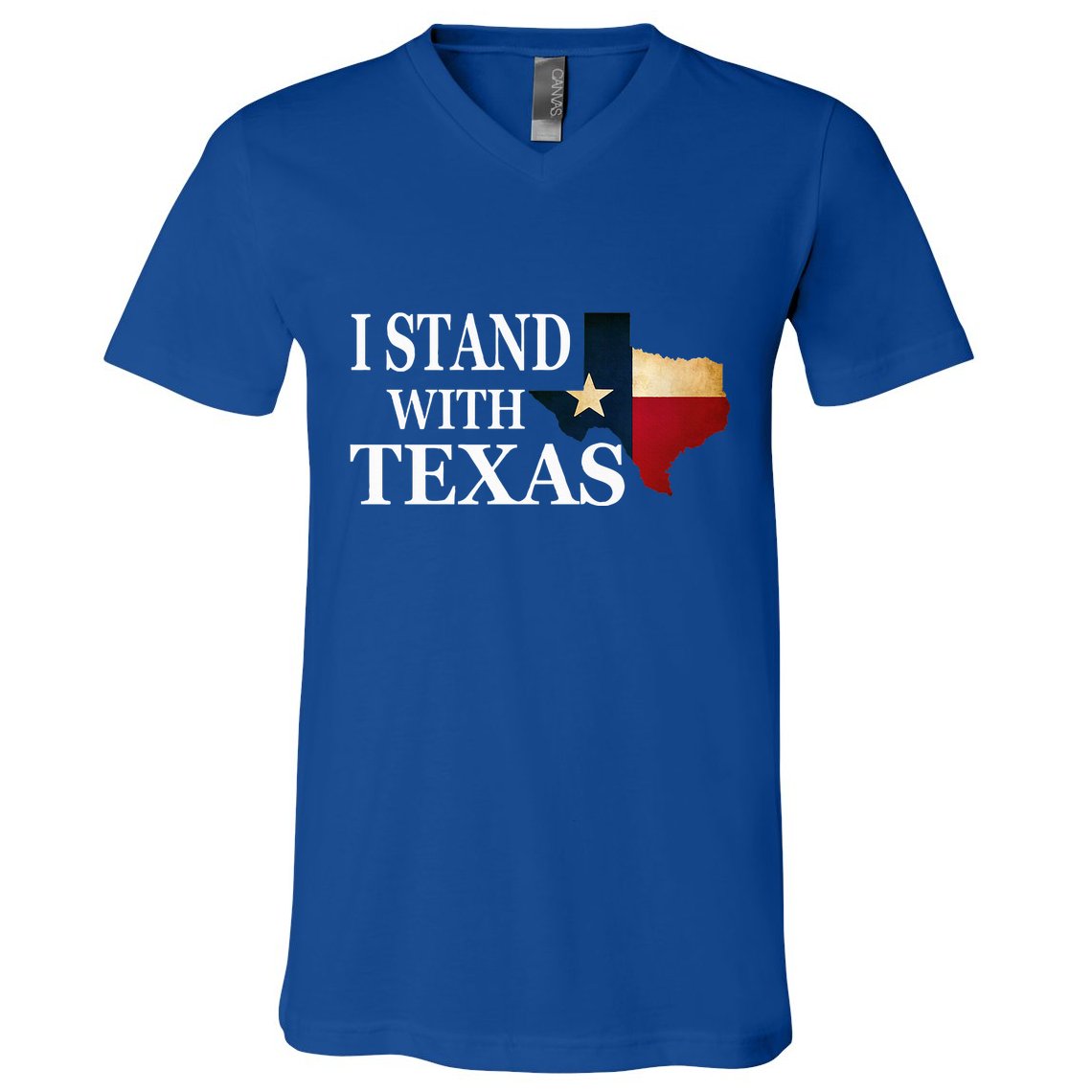 I Stand With Texas V-Neck T-Shirt