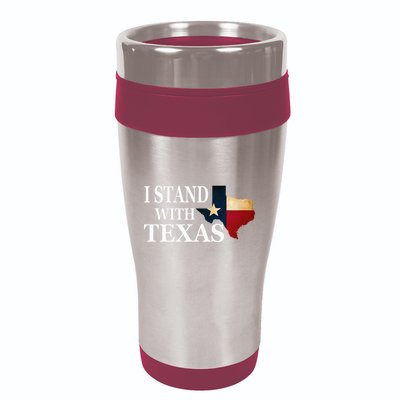 I Stand With Texas 16oz Travel Tumbler