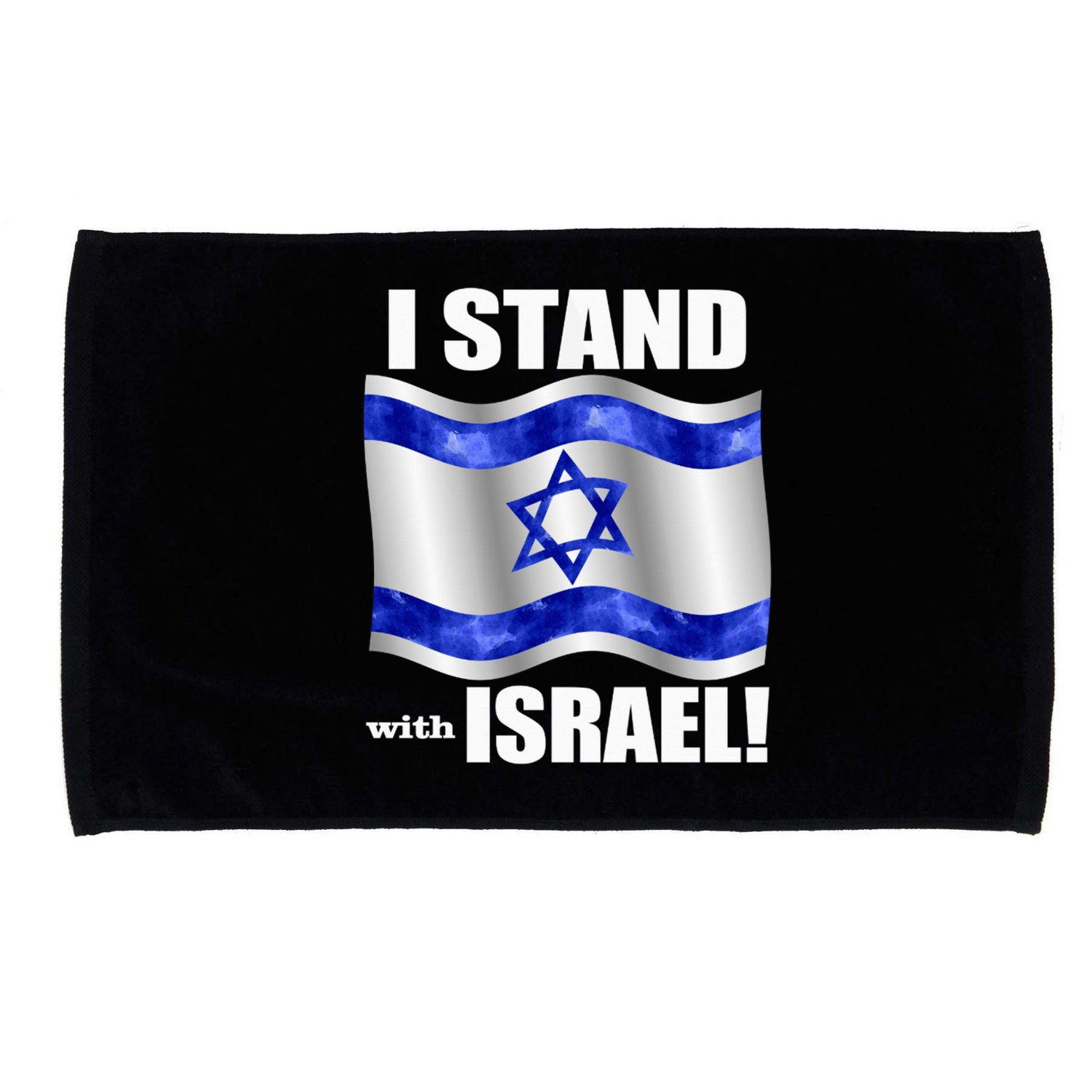 I Stand With Israel Support Israel Love Israeli Brotherhood Microfiber Hand Towel