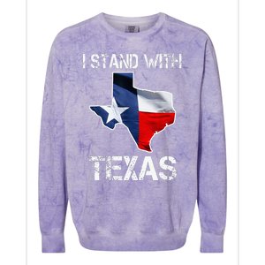 I Stand With Texas Scotus Colorblast Crewneck Sweatshirt