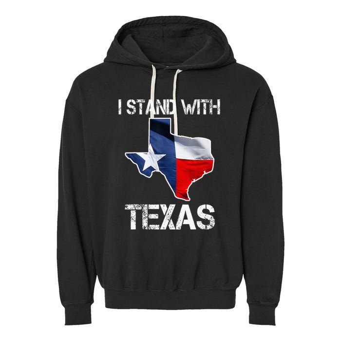 I Stand With Texas Scotus Garment-Dyed Fleece Hoodie
