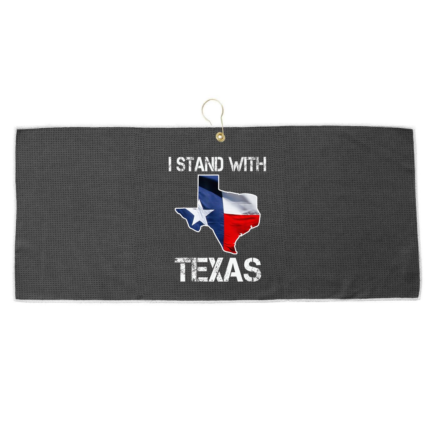 I Stand With Texas Scotus Large Microfiber Waffle Golf Towel
