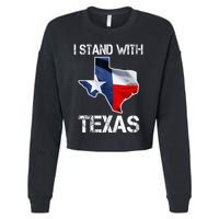 I Stand With Texas Scotus Cropped Pullover Crew