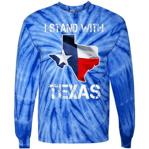 I Stand With Texas Scotus Tie-Dye Long Sleeve Shirt