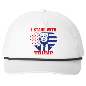 I Stand With Trump Pro Trump Supporter Free Trump Snapback Five-Panel Rope Hat