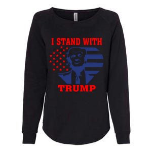 I Stand With Trump Pro Trump Supporter Free Trump Womens California Wash Sweatshirt