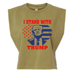 I Stand With Trump Pro Trump Supporter Free Trump Garment-Dyed Women's Muscle Tee