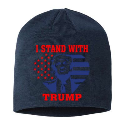 I Stand With Trump Pro Trump Supporter Free Trump Sustainable Beanie