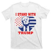 I Stand With Trump Pro Trump Supporter Free Trump T-Shirt