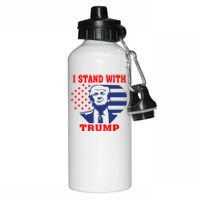 I Stand With Trump Pro Trump Supporter Free Trump Aluminum Water Bottle