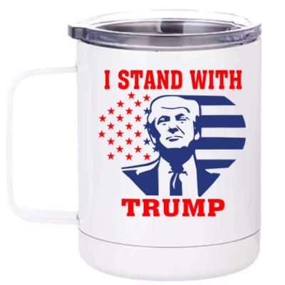 I Stand With Trump Pro Trump Supporter Free Trump 12 oz Stainless Steel Tumbler Cup