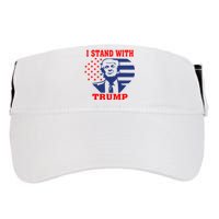 I Stand With Trump Pro Trump Supporter Free Trump Adult Drive Performance Visor