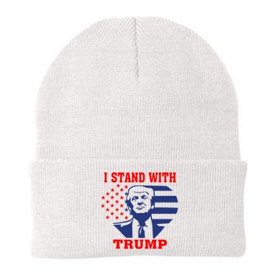 I Stand With Trump Pro Trump Supporter Free Trump Knit Cap Winter Beanie