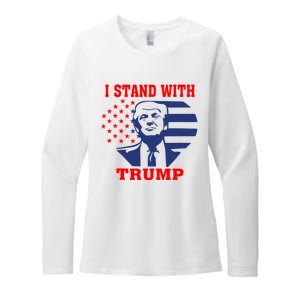 I Stand With Trump Pro Trump Supporter Free Trump Womens CVC Long Sleeve Shirt