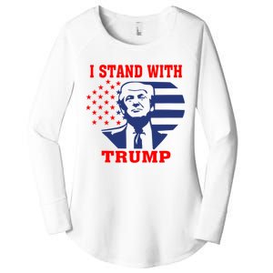 I Stand With Trump Pro Trump Supporter Free Trump Women's Perfect Tri Tunic Long Sleeve Shirt