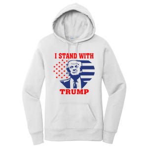 I Stand With Trump Pro Trump Supporter Free Trump Women's Pullover Hoodie