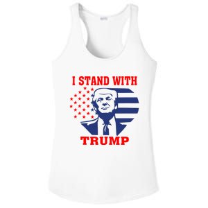 I Stand With Trump Pro Trump Supporter Free Trump Ladies PosiCharge Competitor Racerback Tank