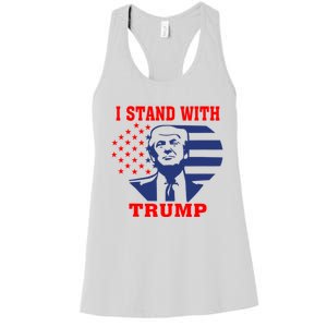 I Stand With Trump Pro Trump Supporter Free Trump Women's Racerback Tank