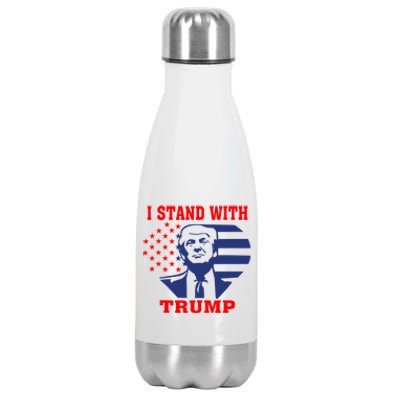 I Stand With Trump Pro Trump Supporter Free Trump Stainless Steel Insulated Water Bottle