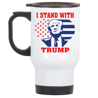 I Stand With Trump Pro Trump Supporter Free Trump Stainless Steel Travel Mug