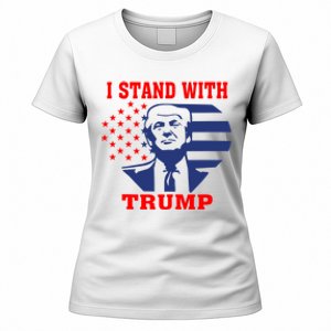 I Stand With Trump Pro Trump Supporter Free Trump Women's T-Shirt