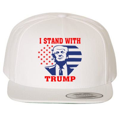 I Stand With Trump Pro Trump Supporter Free Trump Wool Snapback Cap