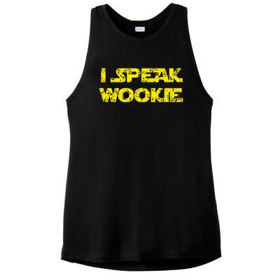 I Speak Wookie Ladies PosiCharge Tri-Blend Wicking Tank