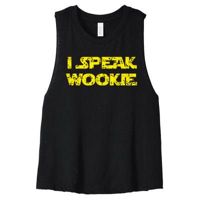 I Speak Wookie Women's Racerback Cropped Tank