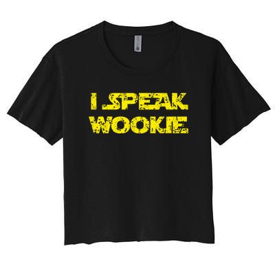 I Speak Wookie Women's Crop Top Tee