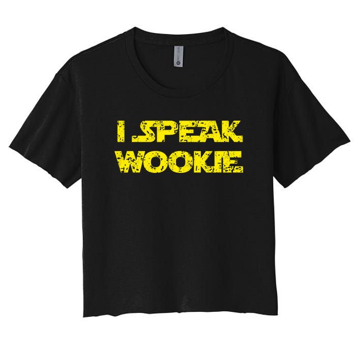 I Speak Wookie Women's Crop Top Tee