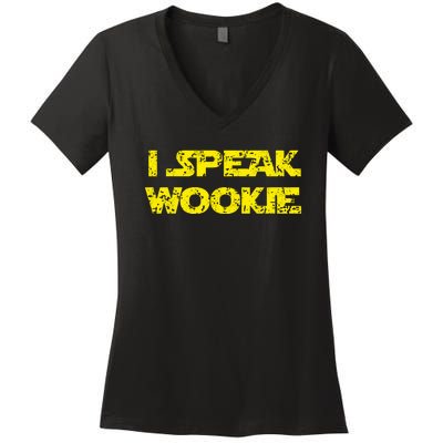 I Speak Wookie Women's V-Neck T-Shirt