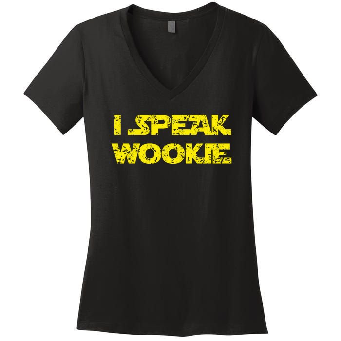 I Speak Wookie Women's V-Neck T-Shirt