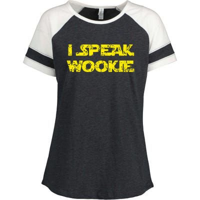 I Speak Wookie Enza Ladies Jersey Colorblock Tee