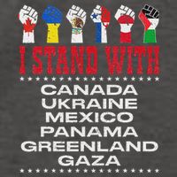 I Stand With Canada Greenland Mexico Panama Gaza Ukraine Vector Backpack