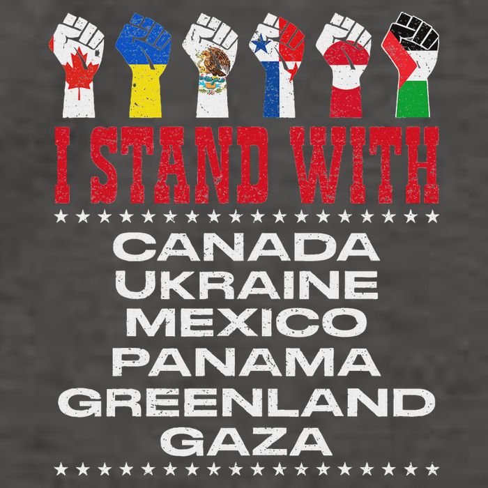 I Stand With Canada Greenland Mexico Panama Gaza Ukraine Vector Backpack