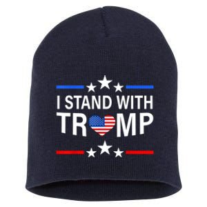 I Stand With Trump Pro Trump Supporter Free Trump Short Acrylic Beanie