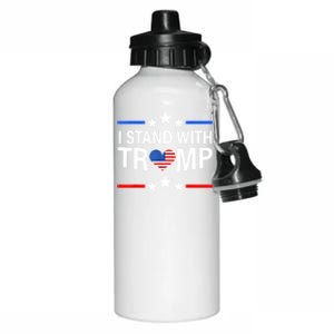 I Stand With Trump Pro Trump Supporter Free Trump Aluminum Water Bottle 