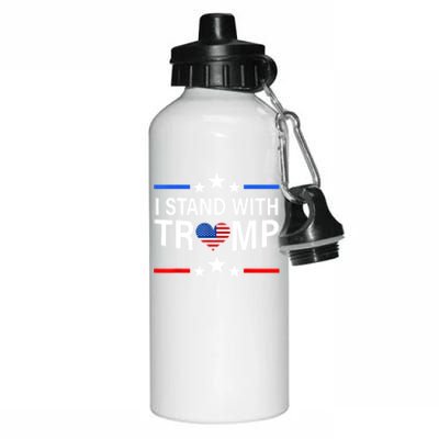 I Stand With Trump Pro Trump Supporter Free Trump Aluminum Water Bottle 