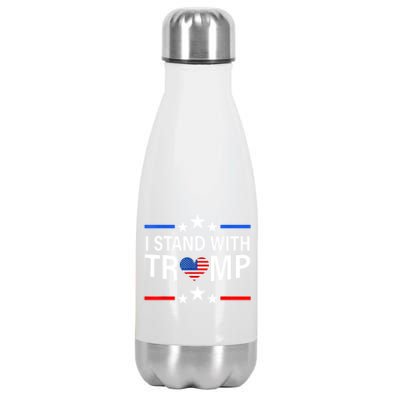 I Stand With Trump Pro Trump Supporter Free Trump Stainless Steel Insulated Water Bottle