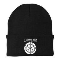 It Servicedesk Wheel Of Answers Computer Repair For It Freaks Knit Cap Winter Beanie