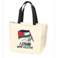 I Stand With Palestine For Their Freedom Free Palestine Zip Tote Bag