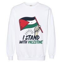I Stand With Palestine For Their Freedom Free Palestine Garment-Dyed Sweatshirt