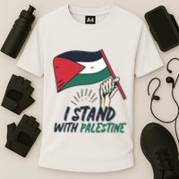 I Stand With Palestine For Their Freedom Free Palestine Cooling Performance Crew T-Shirt
