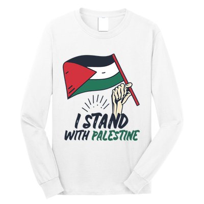 I Stand With Palestine For Their Freedom Free Palestine Long Sleeve Shirt