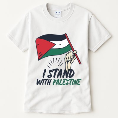 I Stand With Palestine For Their Freedom Free Palestine Tall T-Shirt