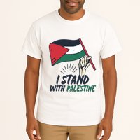 I Stand With Palestine For Their Freedom Free Palestine Tall T-Shirt