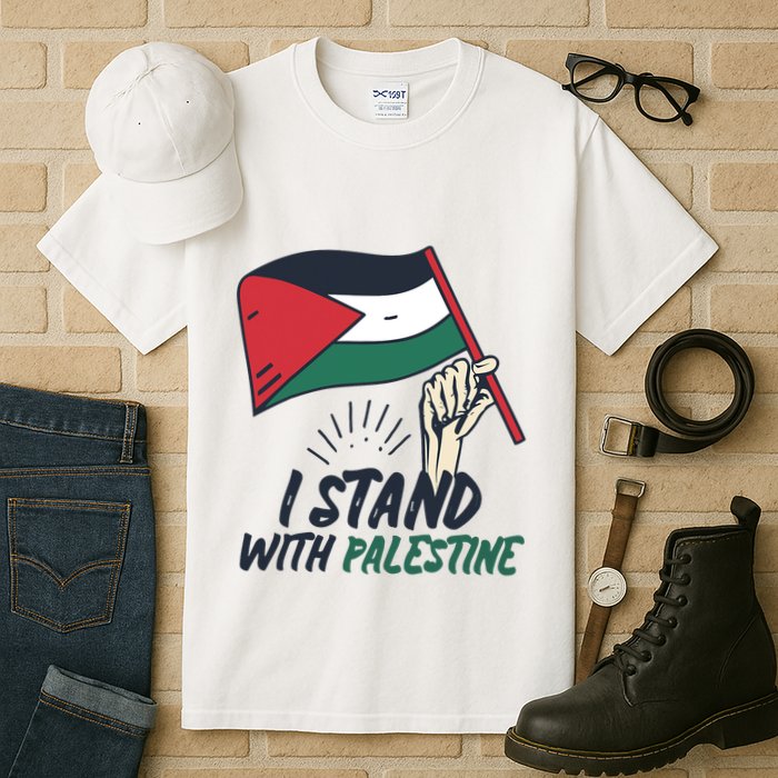 I Stand With Palestine For Their Freedom Free Palestine Tall T-Shirt