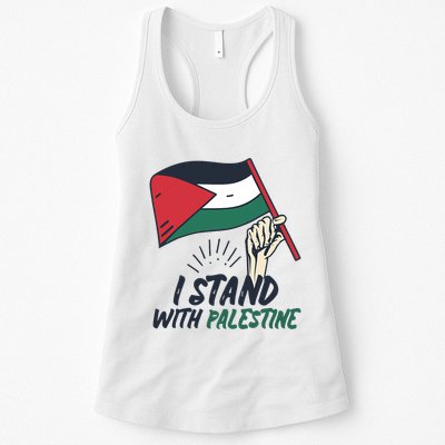 I Stand With Palestine For Their Freedom Free Palestine Womens Tank Top