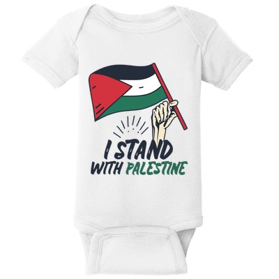 I Stand With Palestine For Their Freedom Free Palestine Baby Bodysuit